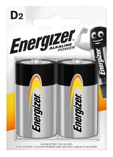 2 x ENERGIZER POWER LR20/D ALKALICKÁ BATÉRIA