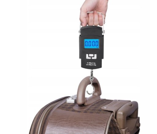 HÁČKOVÁ RYBÁRSKA CESTOVNÁ VÁHA NA BATOŽINU LCD 50 KG
