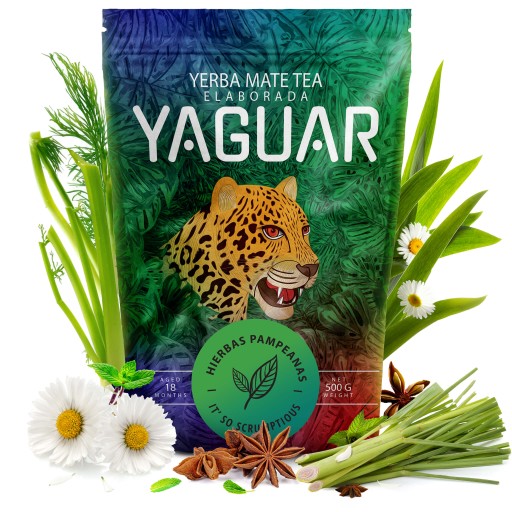 Yerba Mate Yaguar Hierbas Pampeanas 0,5 kg 500 g