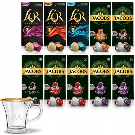 Nespresso Jacobs Lungo 8 kapsúl Intenso 10 ks.