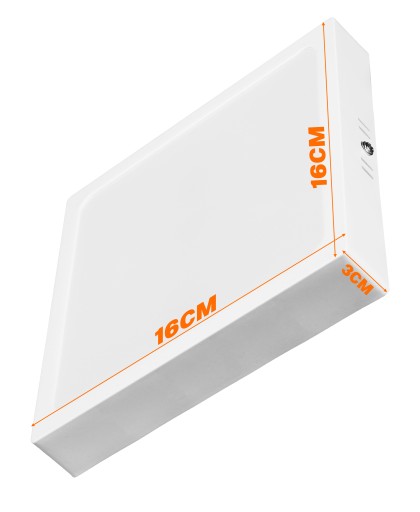 Prisadený štvorcový LED stropný panel, biely 18W, neblikajúca CCD lampa