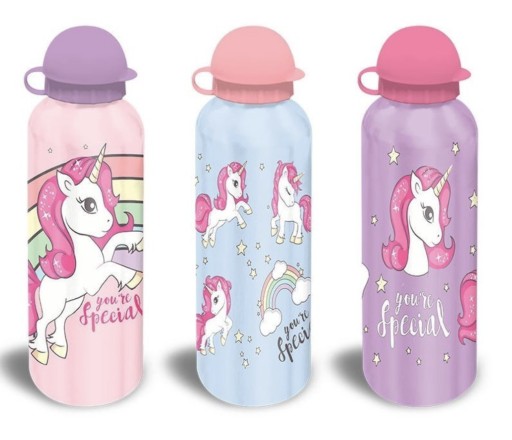 Hliníková fľaša na vodu, detská fľaša KIDS Euroswan Unicorn Unicorn 500ml