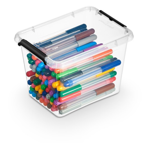 Priehľadná plastová nádoba s vekom 2,5L Box Organizer Box