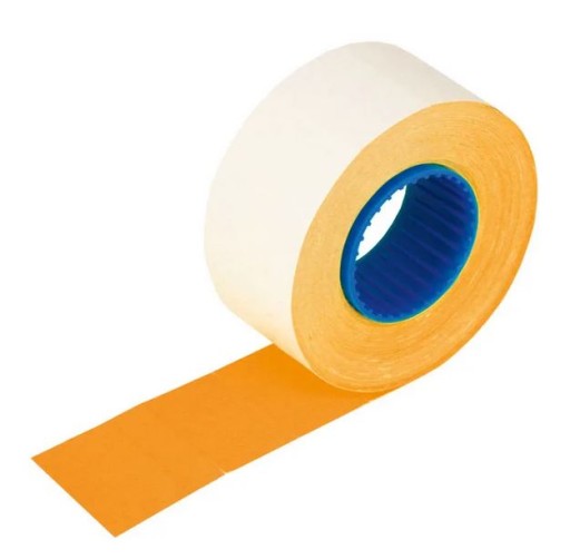 Cenovka 21x12 mm obdĺžniková oranžová