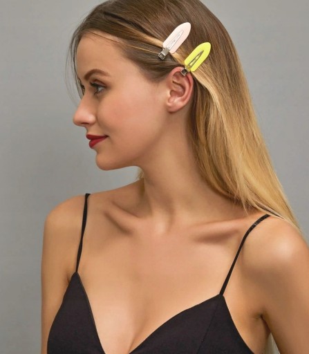 Sada 4 beztlakových sponiek na make-up do vlasov