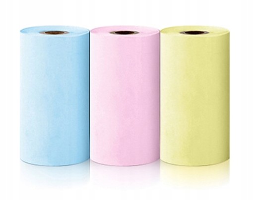 3x FAREBNÉ PAPIEROVÉ KAZETY PRE TEPELNÉ TLAČIARNE TLAČ KAMEROU