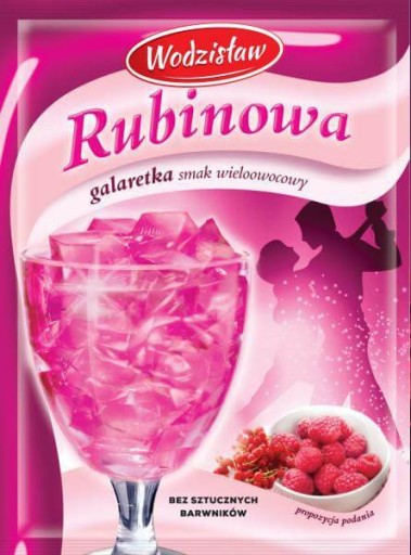 RUBINOWA želé s multiovocnou príchuťou Wodzisław