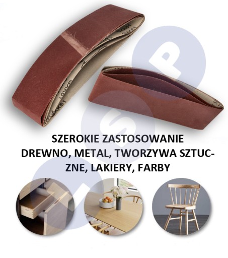 Brúsny papier na brúsnu pásku nekonečný pás 533 x 75mm 3 kusy P60