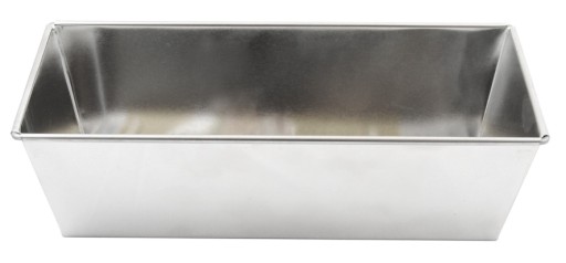 PLECH NA PEČENIE PLECH NA VARENIE, STRIEBORNÁ FORMA ŠTRUKTÚRA 20x11 cm CHLEBNÍK
