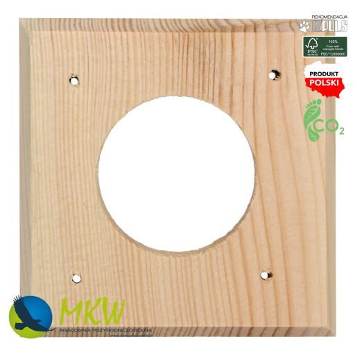 Ochranný kryt na vstup do hniezdnej búdky, kryt model B, priemer MKW 50 mm