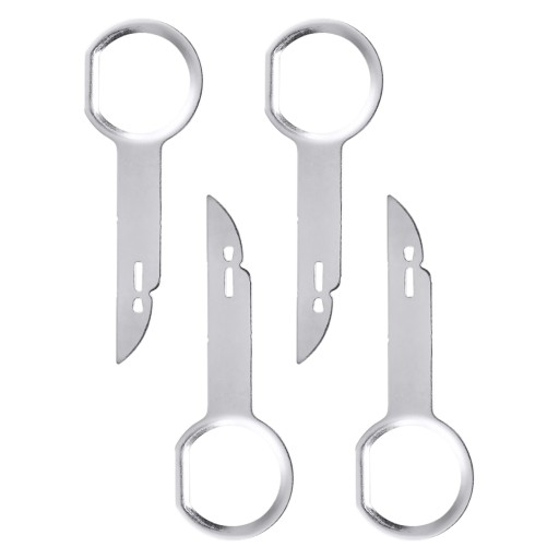 4x DEMONTÁŽ KĽÚČE PRE DEMONTÁŽ RÁDIA VW AUDI ŠKODA SEDAČKA FORD SET