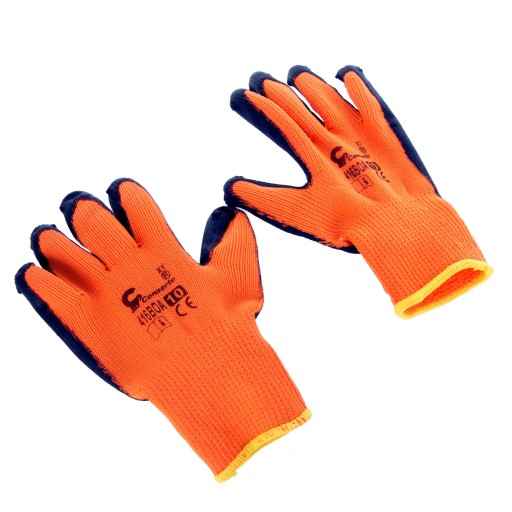 Zateplené zimné rukavice, potiahnuté latexom 10