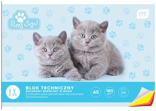Interprint Color Technical Block A5 20 listov