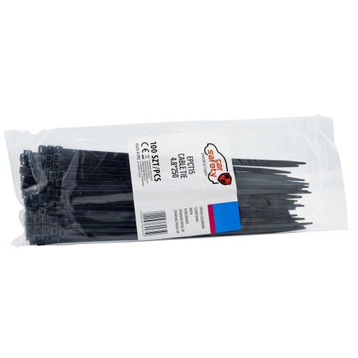 KABELOVÉ VIAZAČKY ČIERNE KABELOVÉ VIAZAČKY 4,8x250mm