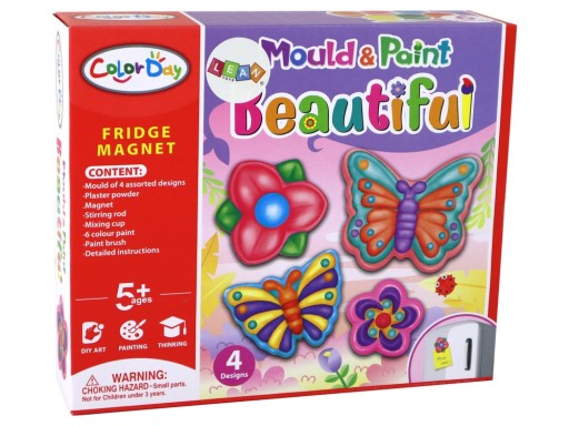 Kreatívna DIY sada magnetov na chladničku s motýľmi a kvetmi