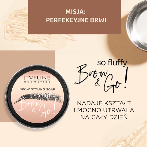 Mydlo na obočie Eveline Cosmetics Brow & Go