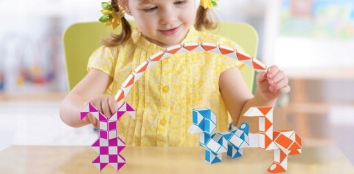 Náučná kocka puzzle VEĽKÁ hračka MAGIC SNAKE logická hra 36 EL