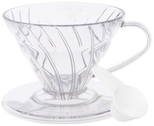 HARIO ODKAPÁVAČ KÁVY PLASTOVÝ TRANSPARENT V60-01