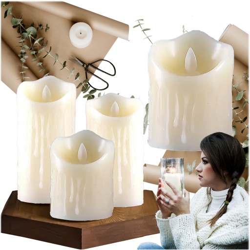 LED VLOŽKA SVIEČKY PRE SKVELÝ EFEKT PLAMEŇA SVIEČKY SVIEČKA 7CM SET S BATÉRIAMI