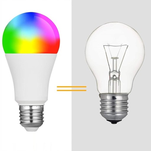 FAREBNÁ ŽIAROVKA RGB E27 LED 9W 16 FAREB + DIAĽKOVÉ OVLÁDANIE