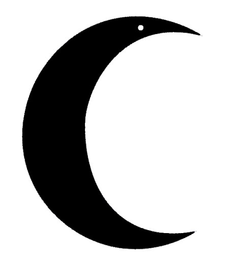 Dekor prívesok, prelamovaná dekorácia MOON NIGHT farby