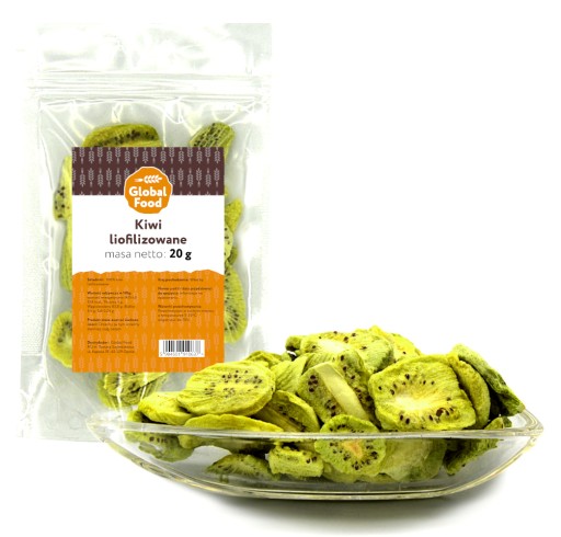 MRAZOM SUŠENÉ KIWI 20g, CELÉ PLÁTKY