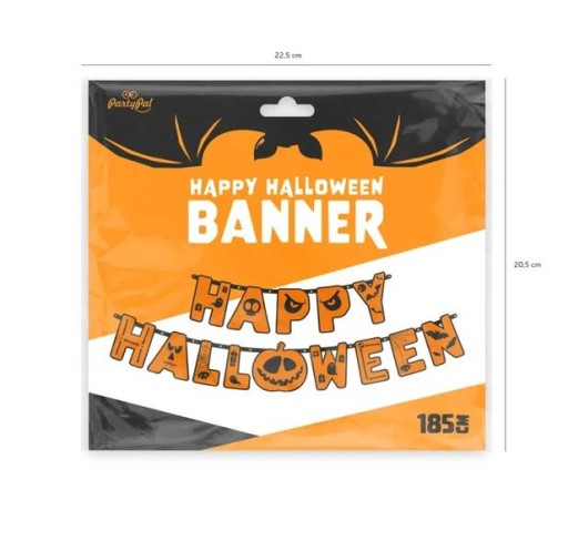 ŠŤASTNÝ HALLOWEENSKÝ PANAN 185 CM TEKVICOVÁ GARLANDA