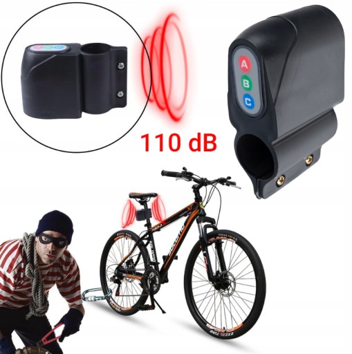 BICYKLOVÝ ALARM NA RÁME ZÁMKU BEZPEČNOSTNÝ KÓD MOTOR BICYKLE SKÚTER