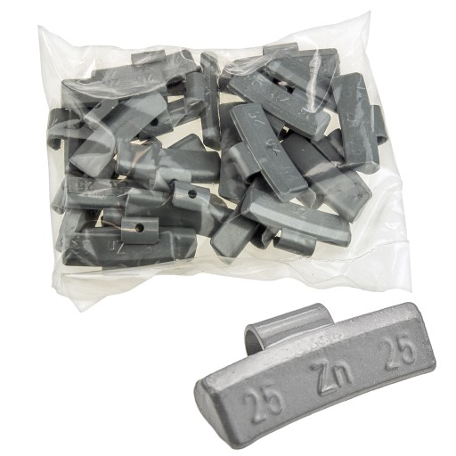 ZINOK ALU PÁSKOVÉ ZÁVAŽÍ PRE HLINÍKOVÉ KOLESÁ ZN/A 25G 25 KS. STIX