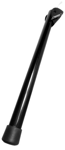 SILNÁ GARÁŽOVÁ PODPORNÁ NOHA PRE BRÁNY 40cm ZÁMKOVÁ NOHA ČIERNA