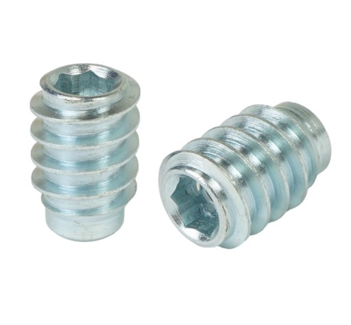 Zásuvka na skrutkovanie 10X M6 x 18 mm, nábytková vložka na drevo, so 6 imbusovým kľúčom