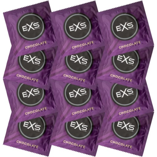 EXS CHOCOLATE vonné kondómy, čokoládová príchuť, sada 25 kusov.
