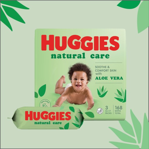 Natural Care vlhčené obrúsky 168 ks HUGGIES