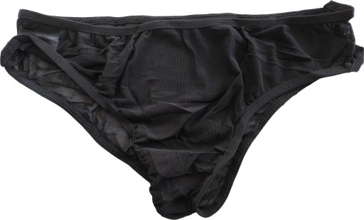 SEXY PÁNSKE ČIERNE EROTICKÉ TRANSPARENTNÉ TOPÁNKY L/XL