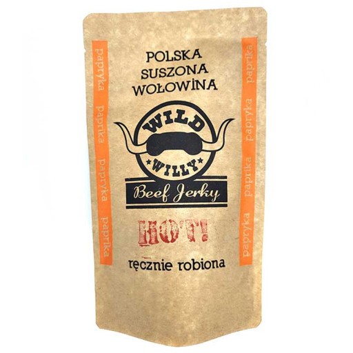 Wild Willy Beef Jerky hovädzie trhané, horúce! paprika 30 g