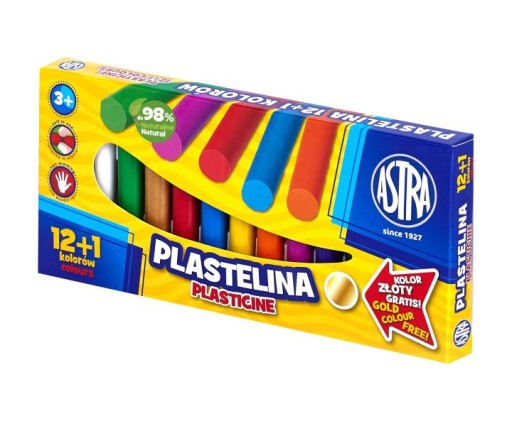 PLASTICINA 12+1 ASTR FARBY
