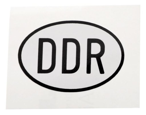 Samolepka DDR 50x35mm MZ SIMSON SKODA PRL RETRO