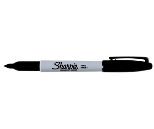 Permanentný fix SHARPIE FINE, permanentný stavebný fix, čierny