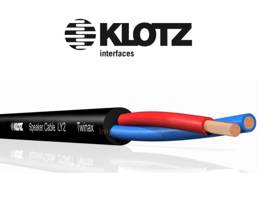 KLOTZ LY225 Kábel OFC reproduktorový kábel 2x2,5mm2