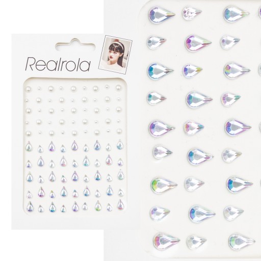 Nálepky ŠPERKY telo CRYSTALS FACE EYES
