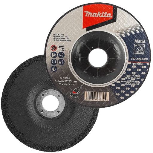 Kovový brúsny kotúč 125mm Makita D-18465