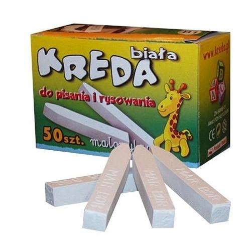Biela školská krieda B1 50 ks.