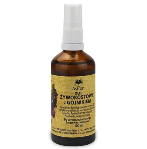 Kostihojový olej s bylinkami na reumatické bolesti kostí a kĺbov ASTRON 100 ml