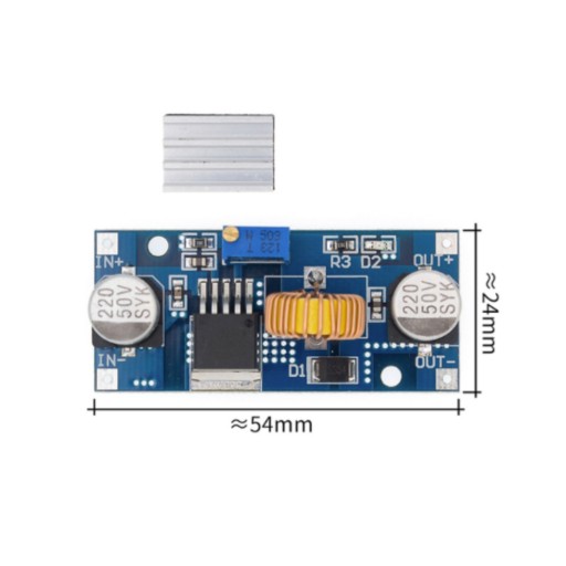 Znižovací menič XL4015 DC/DC 1,25-32V CV 5A