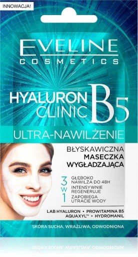 Eveline Hyaluron Clinic B5 Vyhladzujúca maska