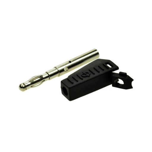 Banánová zátka 4mm spájkovaná 19A 60V červená 1.107.R / 11373
