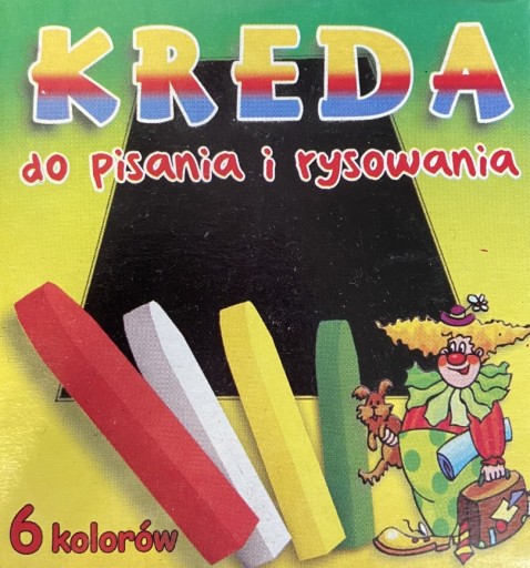 Farebná tabuľová krieda 6 kusov MAR-BOR