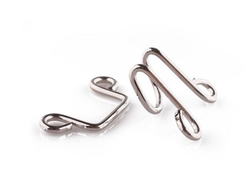 Veľký háčik na bundy, kabáty, 25MM SILVER 475