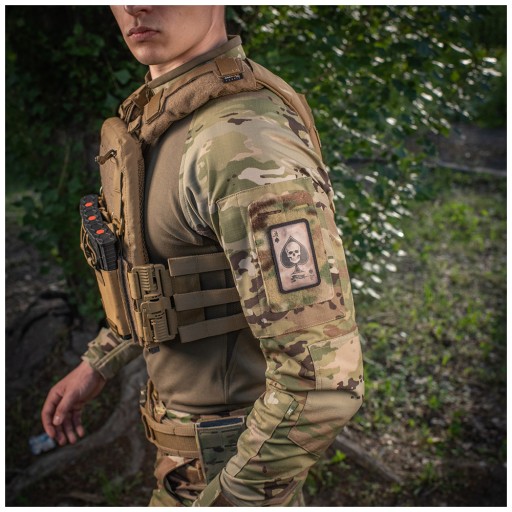 ACE OF SPADES AS SPADE NÁŠIVKA NA LEBENU VELCRO M-TAC Coyote/Black