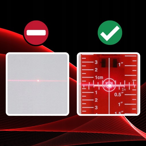 LASEROVÁ ZACIELOVACIA DOSKA PRE LASEROVÉ LASEROVÉ MERANIE PRESNÉ
